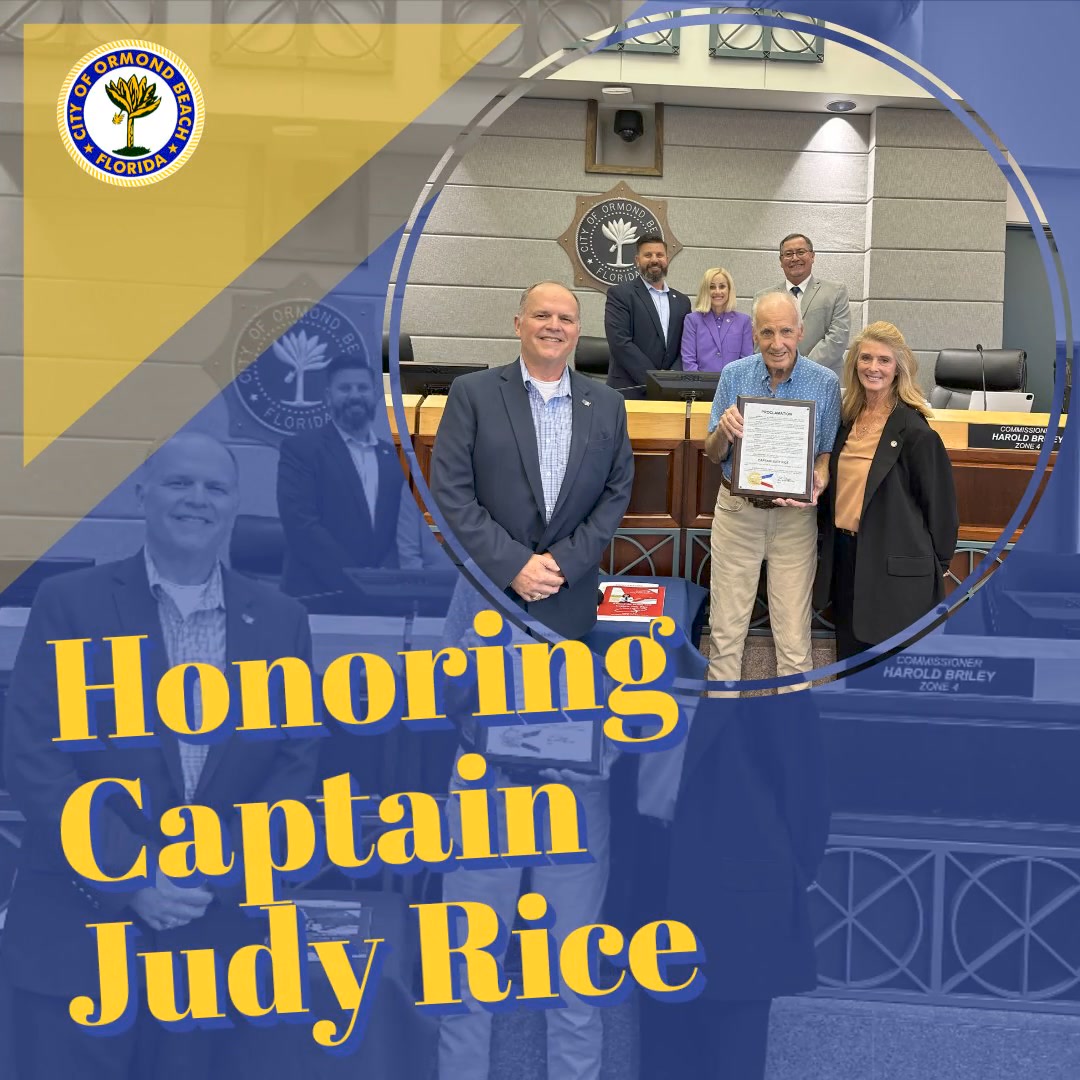 🌟 Honoring Captain Judy Rice 🌟... - City of Ormond Beach | Facebook