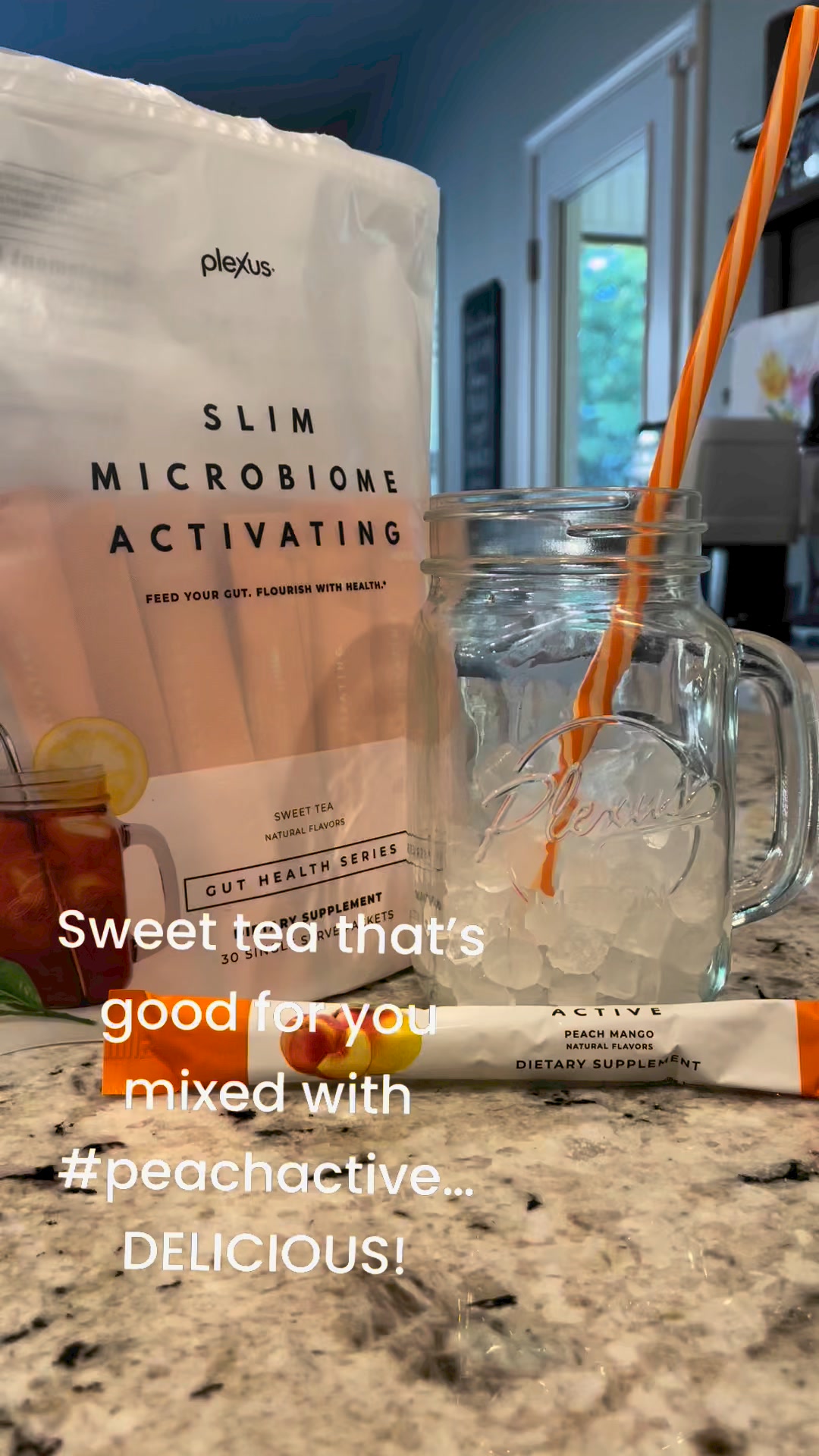 Enjoying our new limited FitLine PEACH Ice-Tea Activize.We love