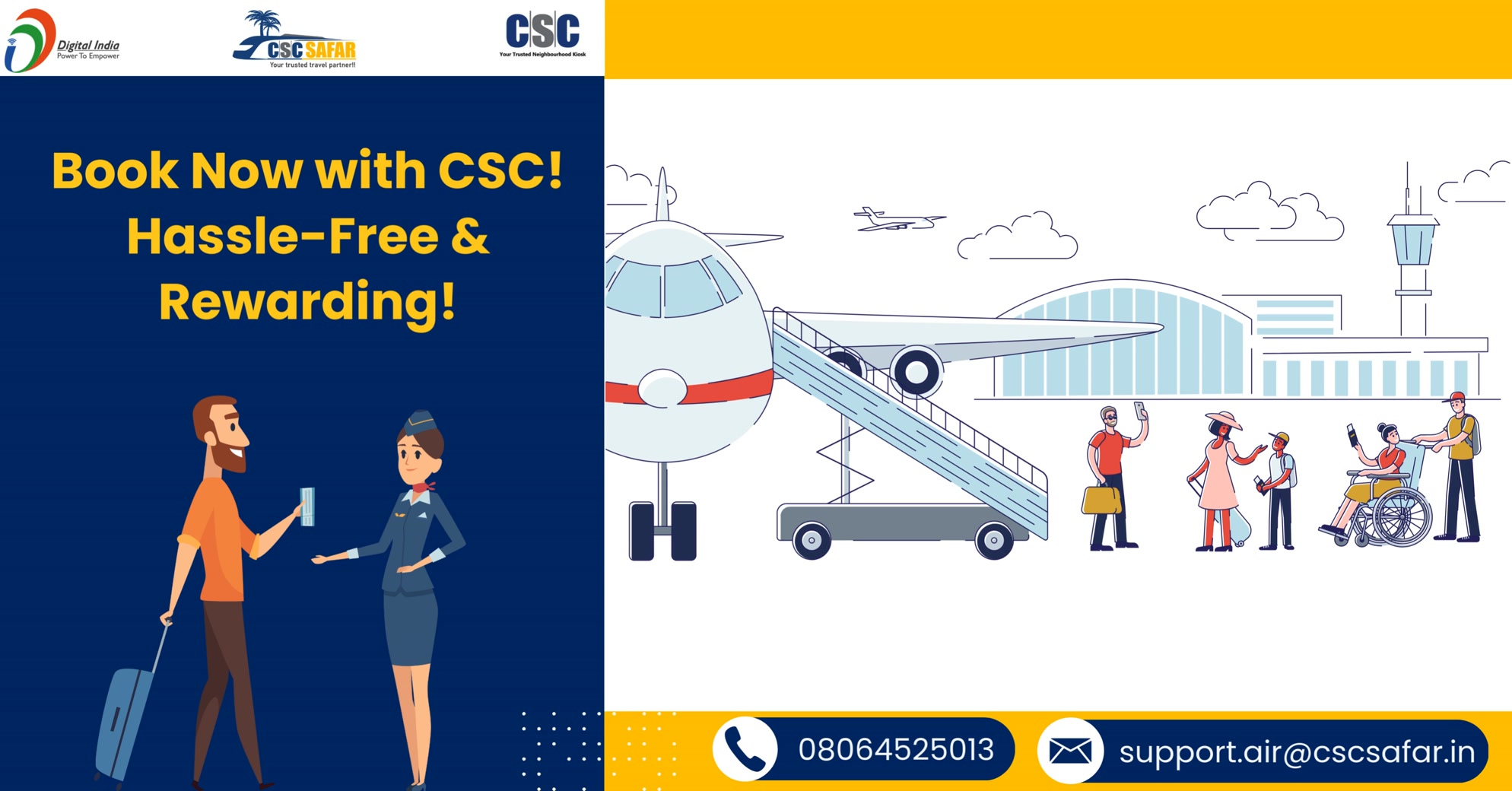 CSC Safar: Book Your Flight Tickets Through CSC... Explore the world ...