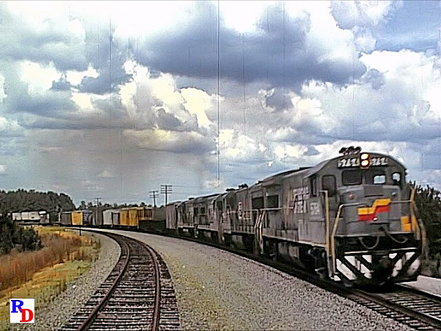 Seaboard System and Chessie System paint rules in these scenes of early ...