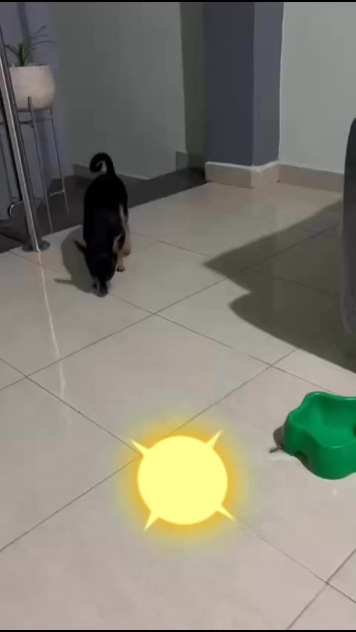 El solito empuja los platos a la orilla, uno se los deja lejos, pero ...