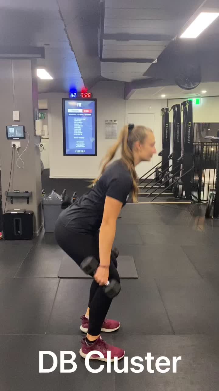 Technique video 🎥 🔥Dumbbell Cluster🔥 This exercise is programmed for ...