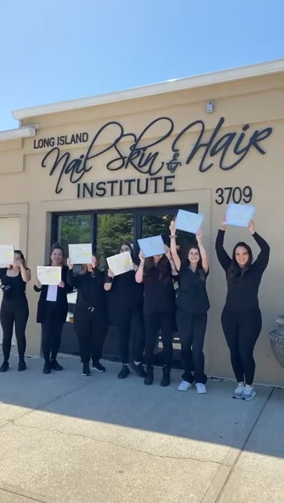 Congratulations on your achievement! ✨, At Long Island Nail Skin & Hair  Institute, beauty entrepreneurs can turn their passion into a career  through our exclusive esthetician classes., Call today or ...