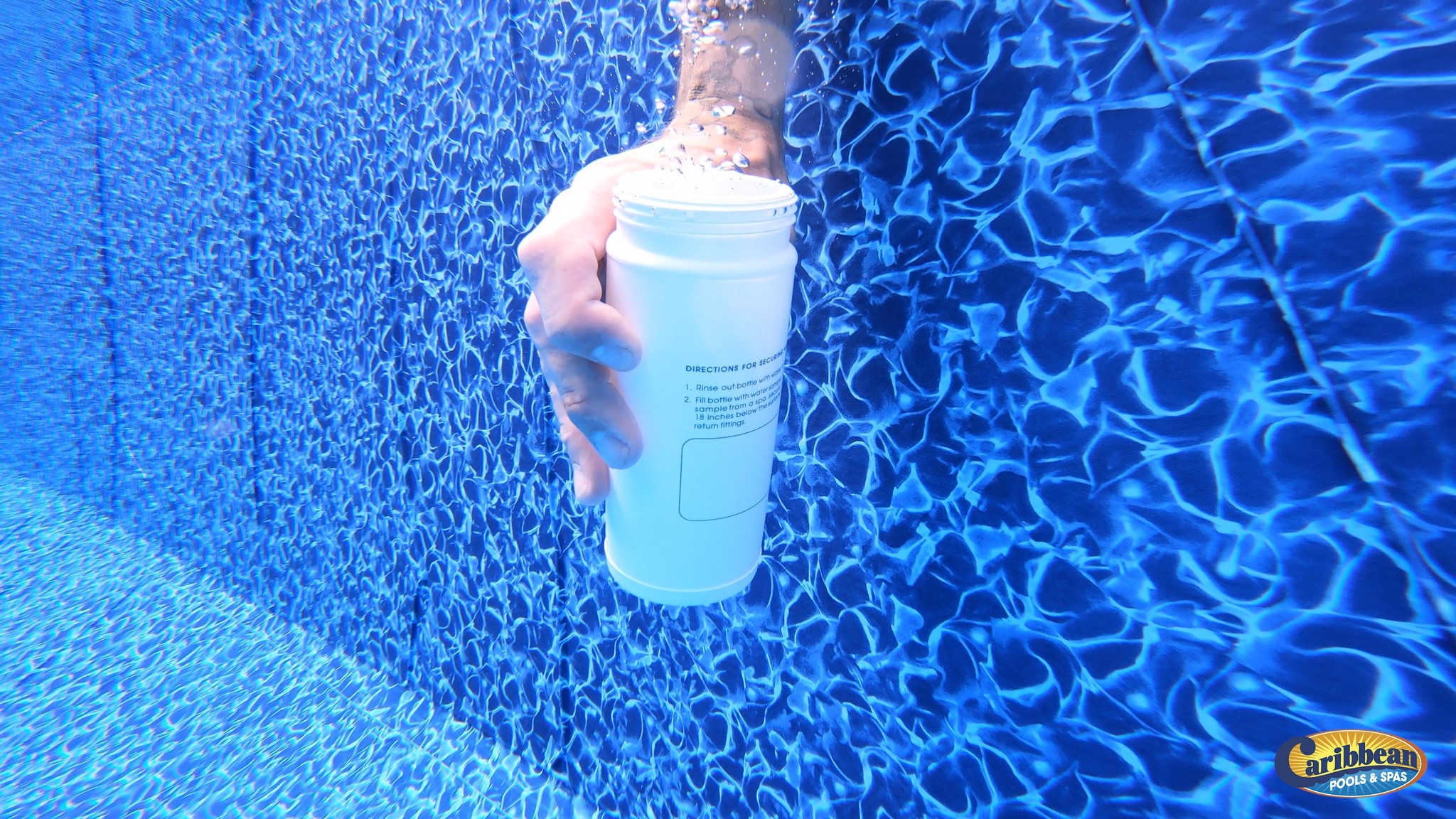 Learn how to take a perfect water sample from your pool for accurate ...
