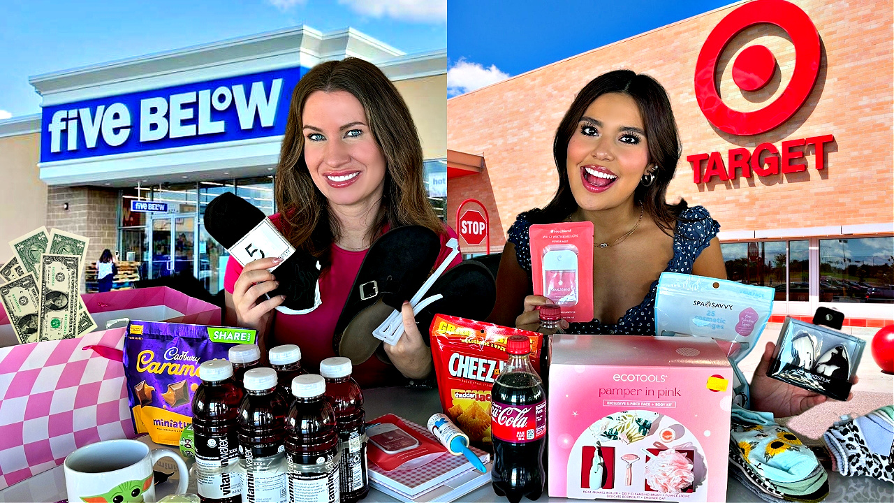 We are testing 5 below and Target to see who has better prices and ...