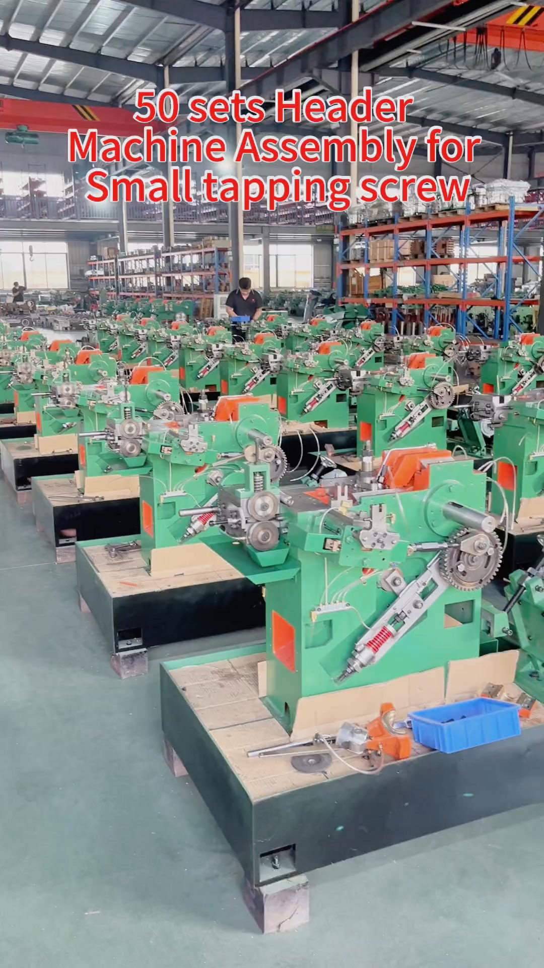 TaiShin screw header machine assembly line. #reels #reelsvideo # ...