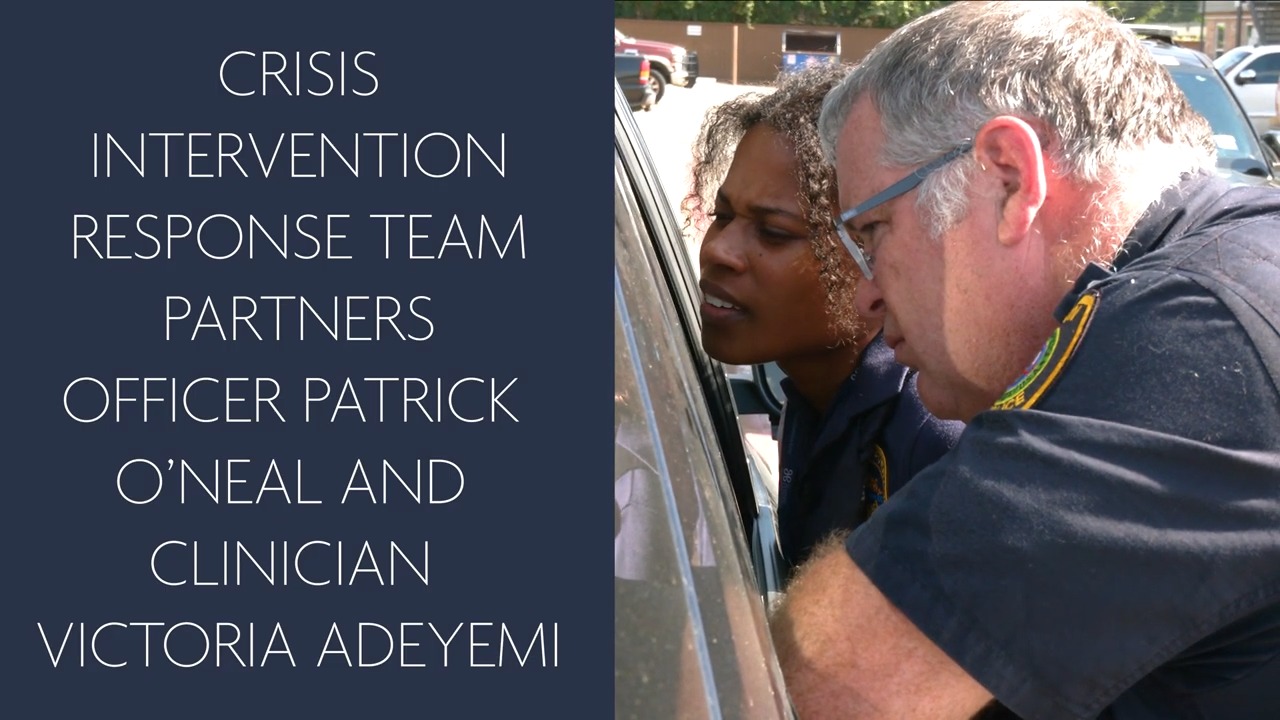 Houston Police officer Patrick O'Neal and clinician Victoria Adeyemi ...