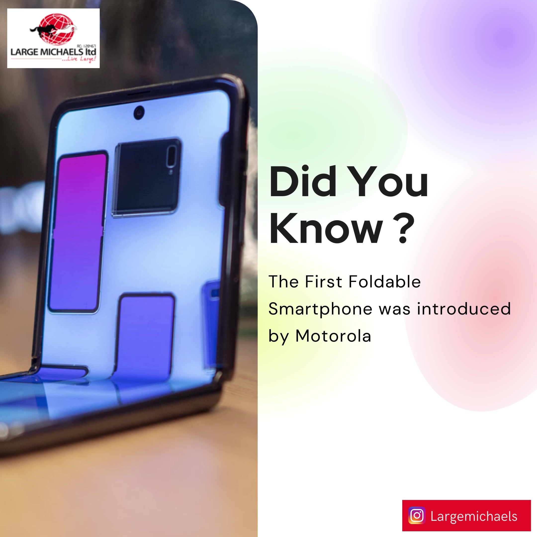 Did you know? . The First Foldable Smartphone was introduced by ...