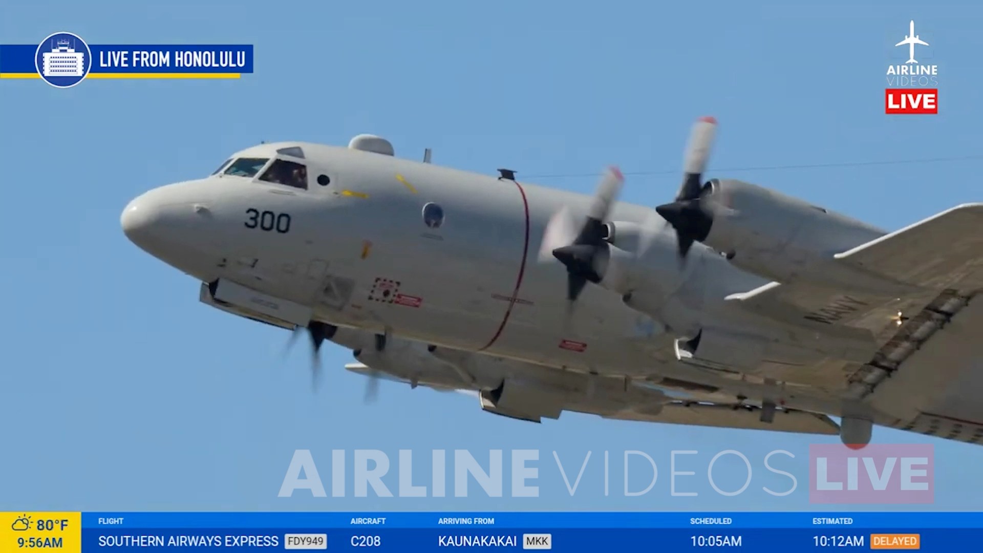 What a sight! We caught a Lockheed P-3 Orion taking off during the 