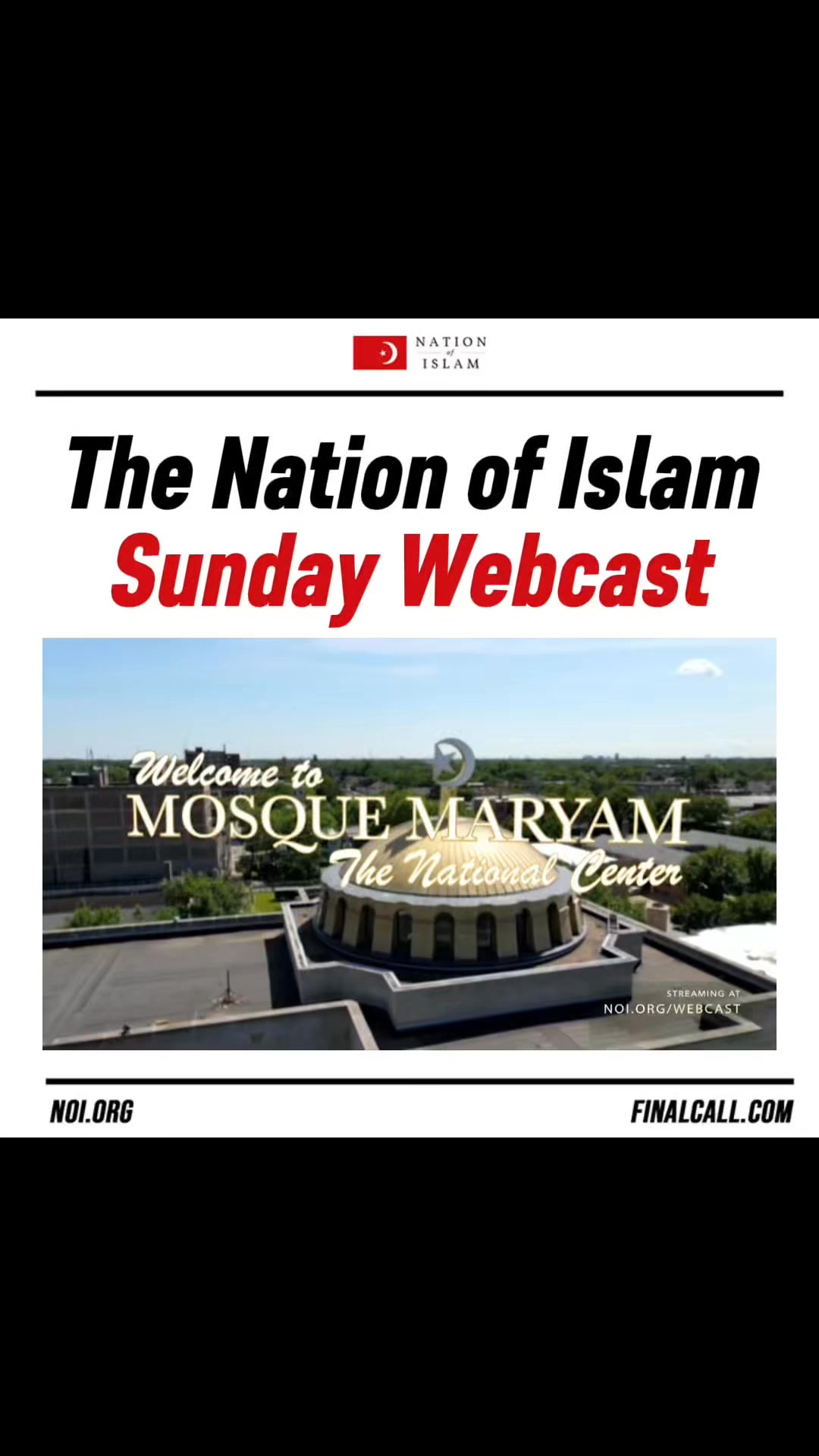 Watch live every Sunday at 10am CT https://webcast.noi.org #Farrakhan # ...