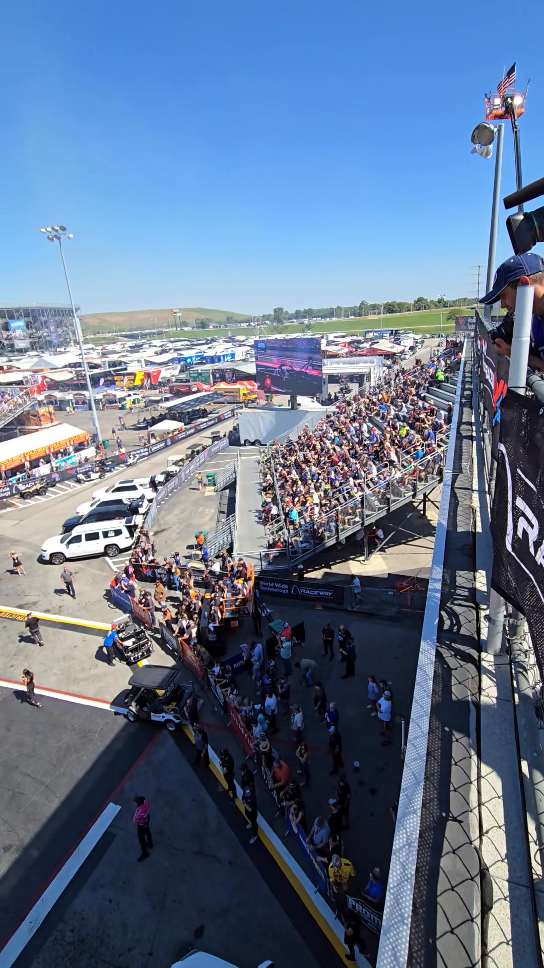 As you can see in the stands at World Wide Technology Raceway - and ...
