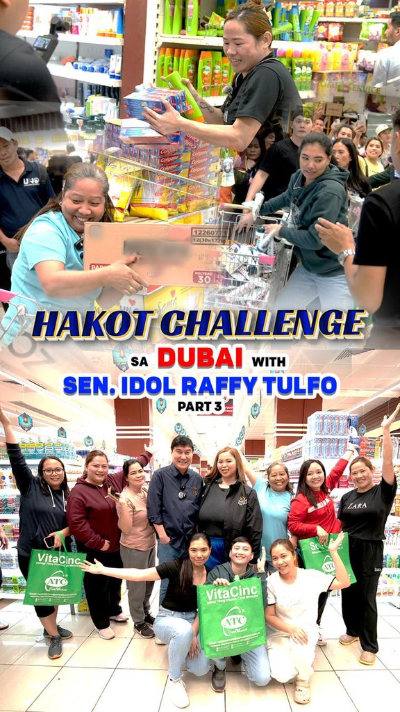 HAKOT CHALLENGE GOES TO DUBAI WITH SEN. IDOL Raffy Tulfo in Action ...