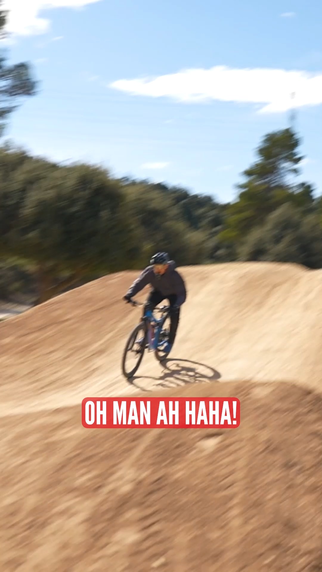 Sending huge 50ft jumps on a lightweight shorttravel XC bike isn't the