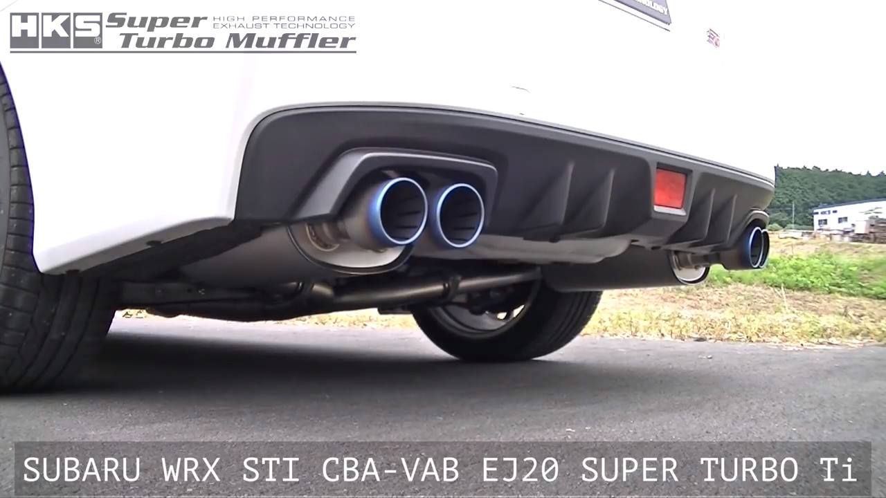 HKS Super Turbo Muffler Full Titanium version for 2015+ WRX / WRX