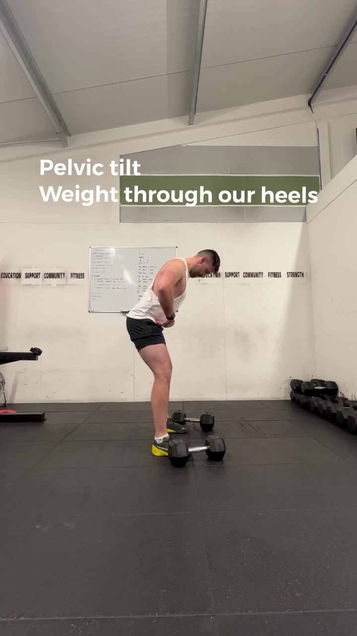 The Romanian Deadlift (RDL) This can be used to target our hamstrings 🦵 ...
