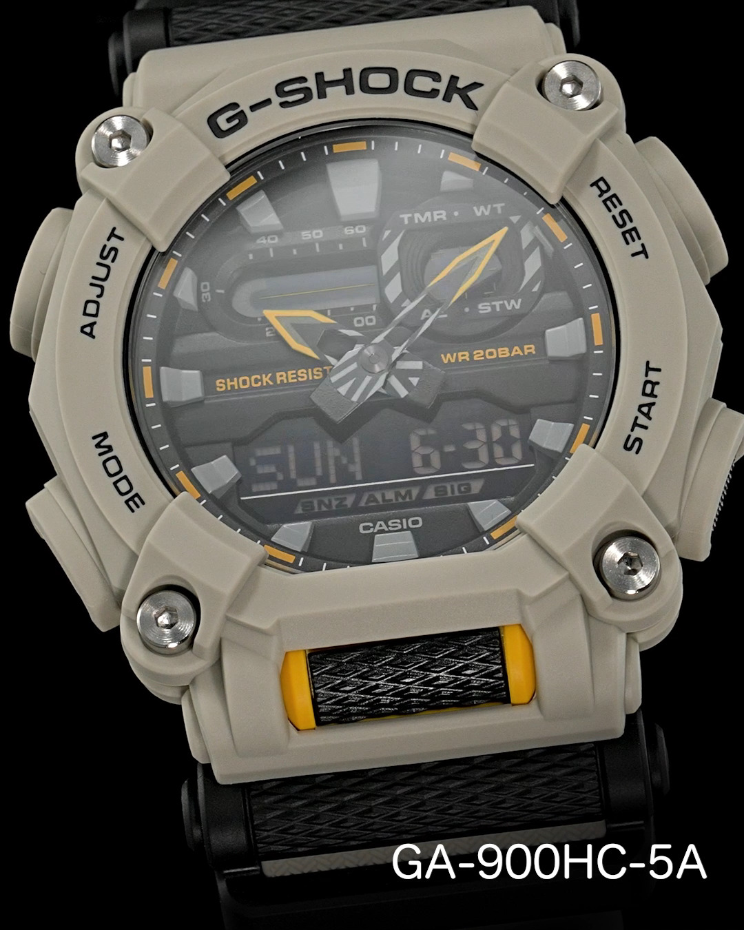 The GA-900HC is made entirely of matte-colored resin parts that