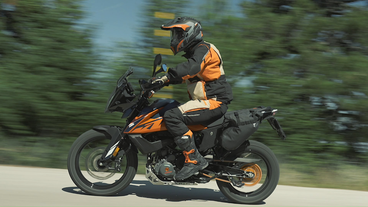 KTM's latest adventure jacket and pants for all-year riding