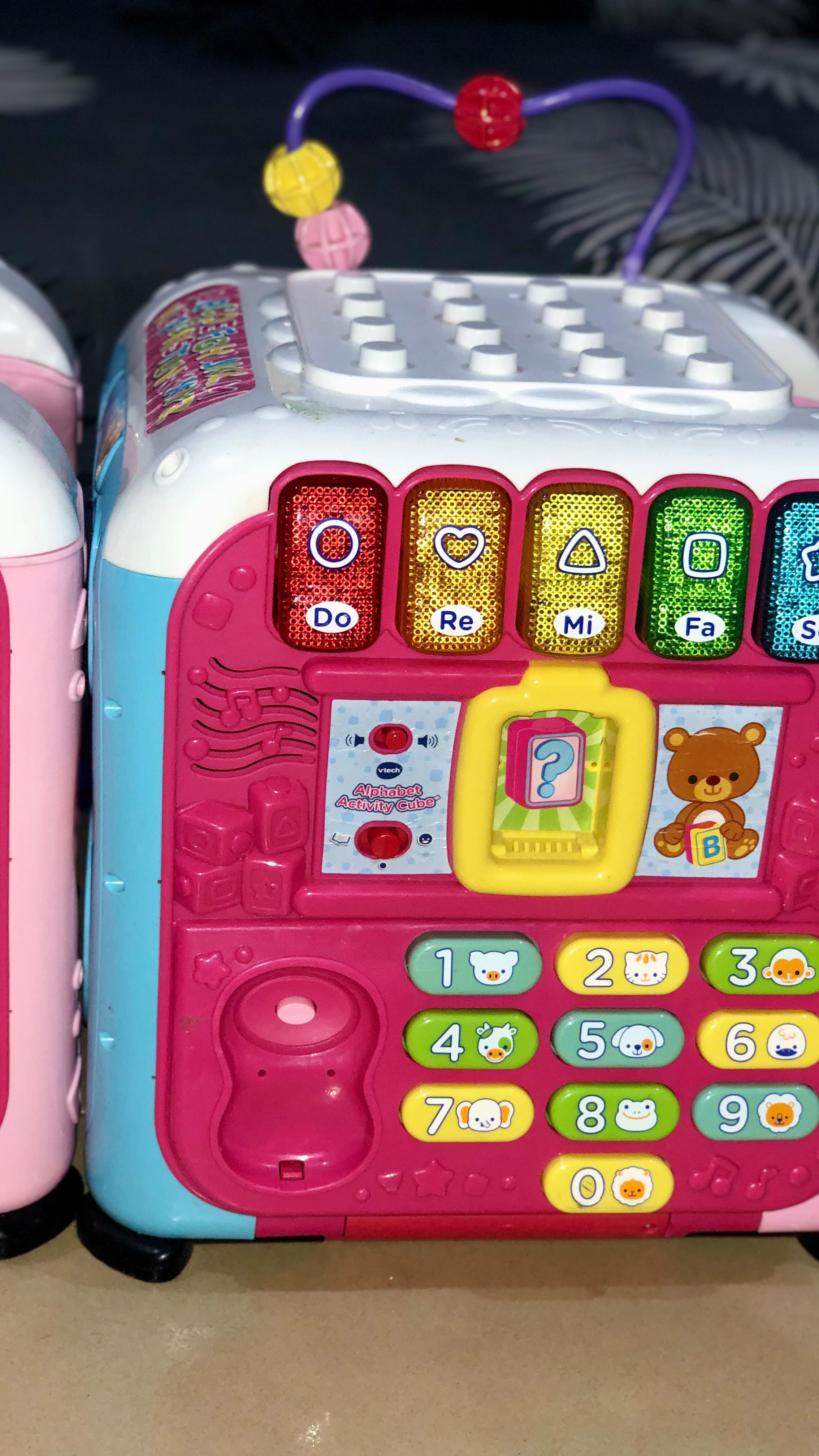 The Alphabet Activity Cube by VTech is an interactive learning cube ...