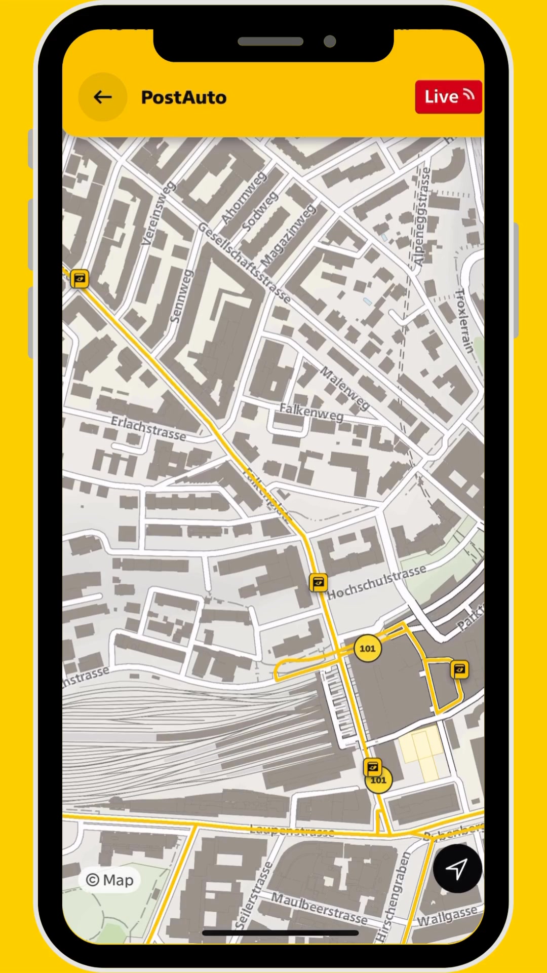 Wo ist mein Postauto? 🚍️ Mit der Post-App siehst du die genaue Position ...