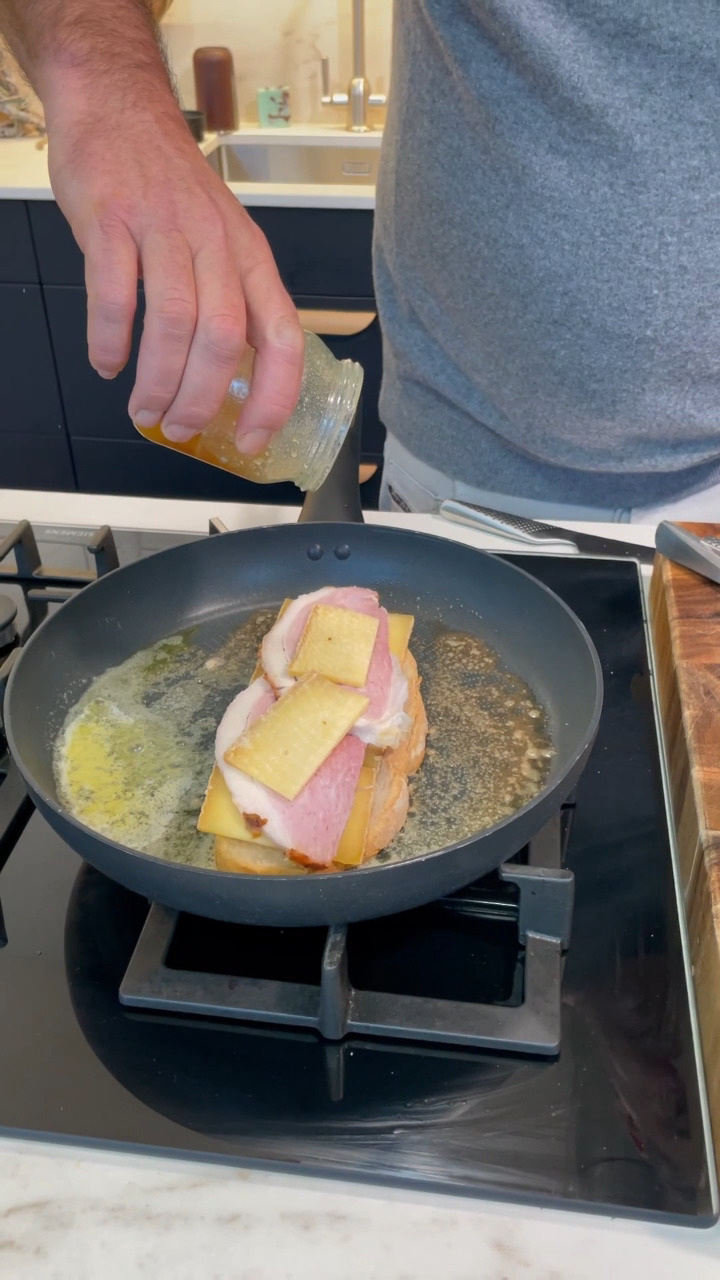 Buttered HAm And Cheese Toasted sandwich using the delicious Kylemore ...