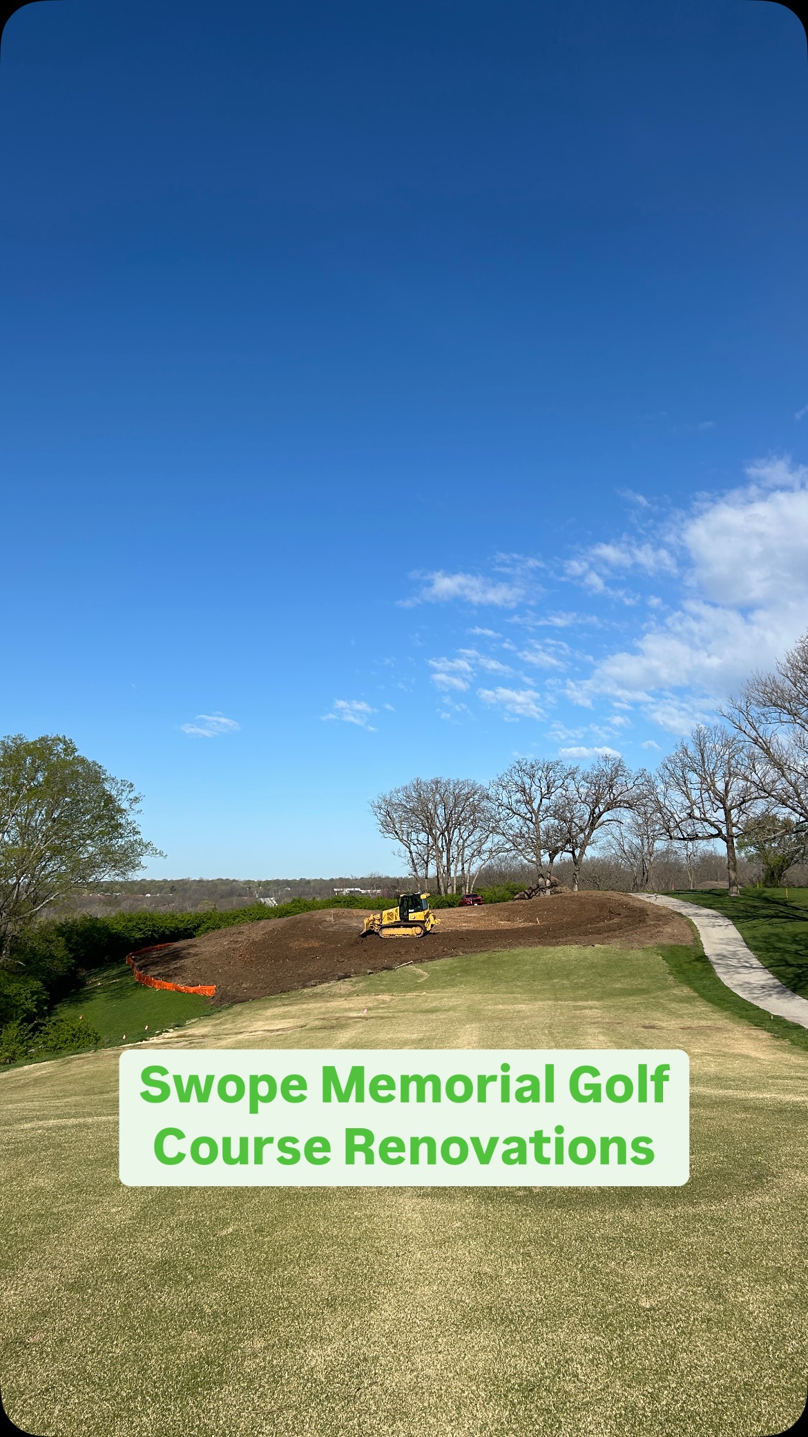 ⛳️Construction is underway at Swope Memorial Golf Course! The course ...