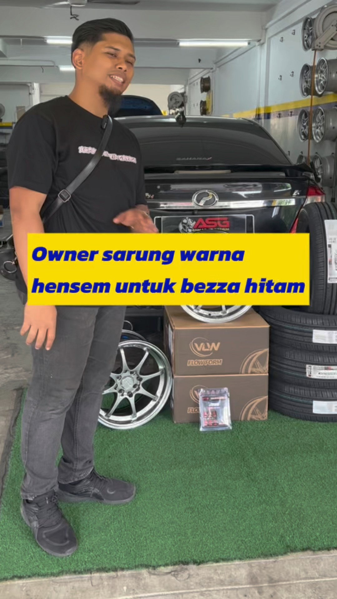 owner dah buat keputusan untuk sarung warna hyper black untuk Bezza ...