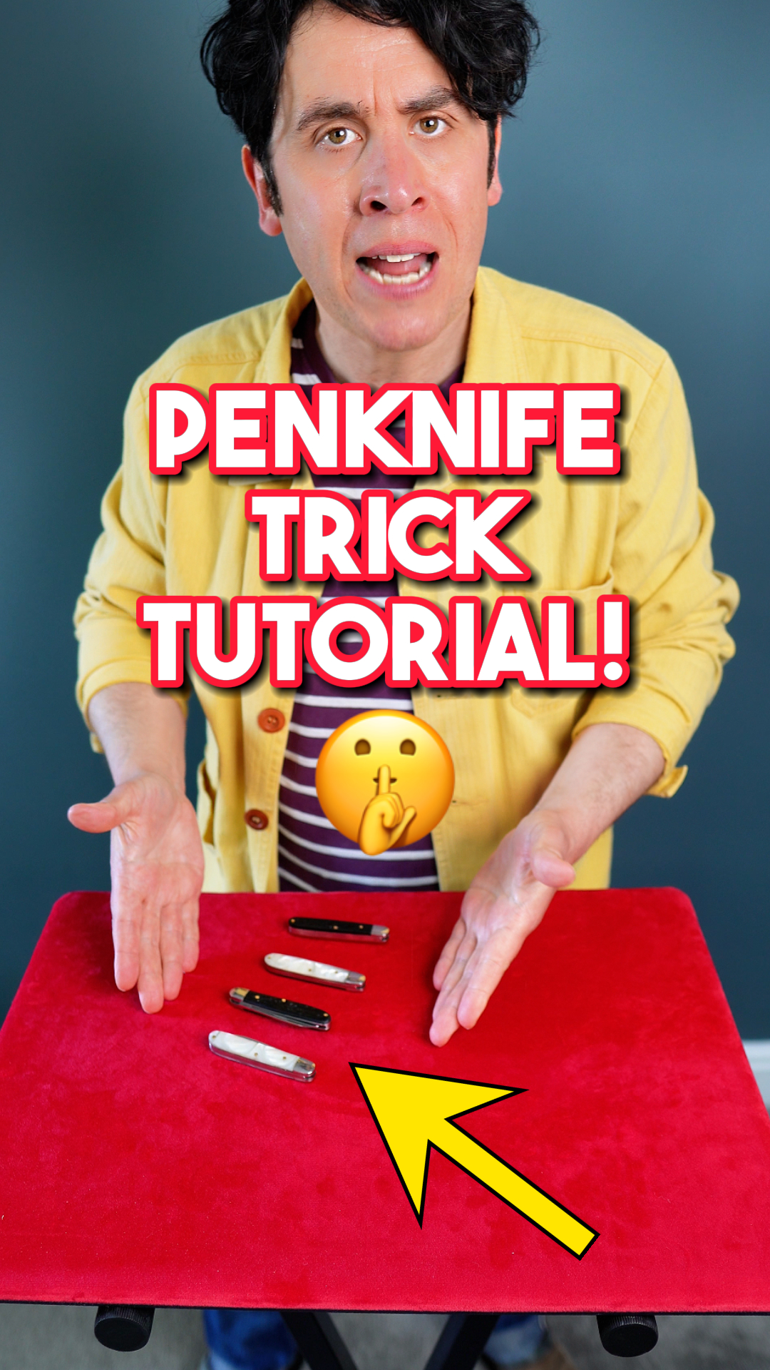 Penknife Trick Tutorial!🤫 My brand new show TRICKS & GIGGLES is touring ...