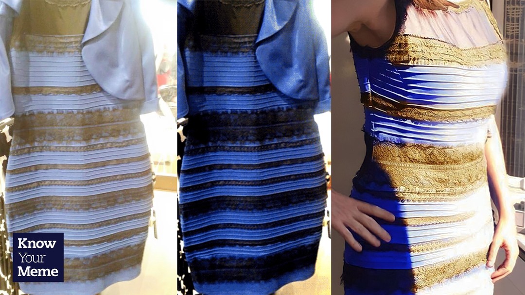 “The Dress” debate is back on just one day after the eight-year anniversary of the original dress post when a Twitter user posted an image of the same dress halfway in the sunlight and half in the 