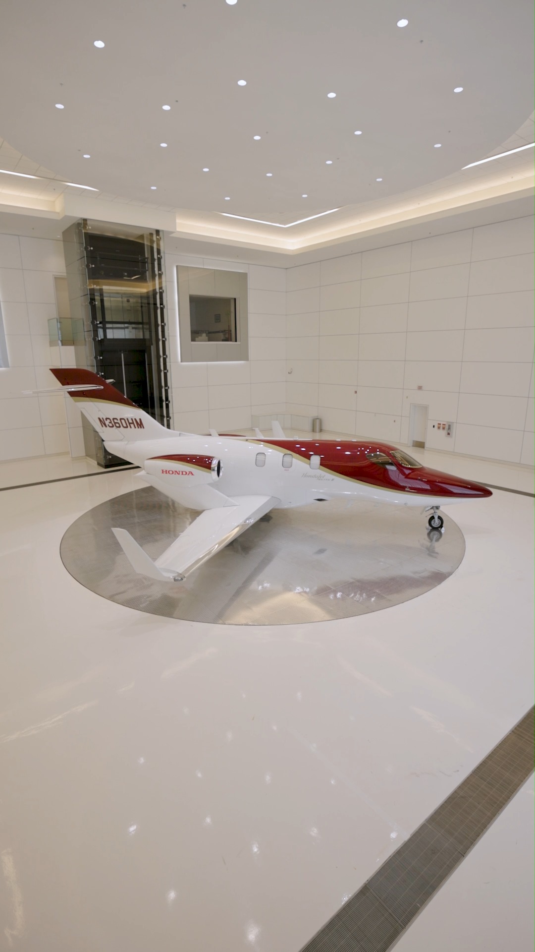 The #HondaJet takes center stage at our delivery center, where it
