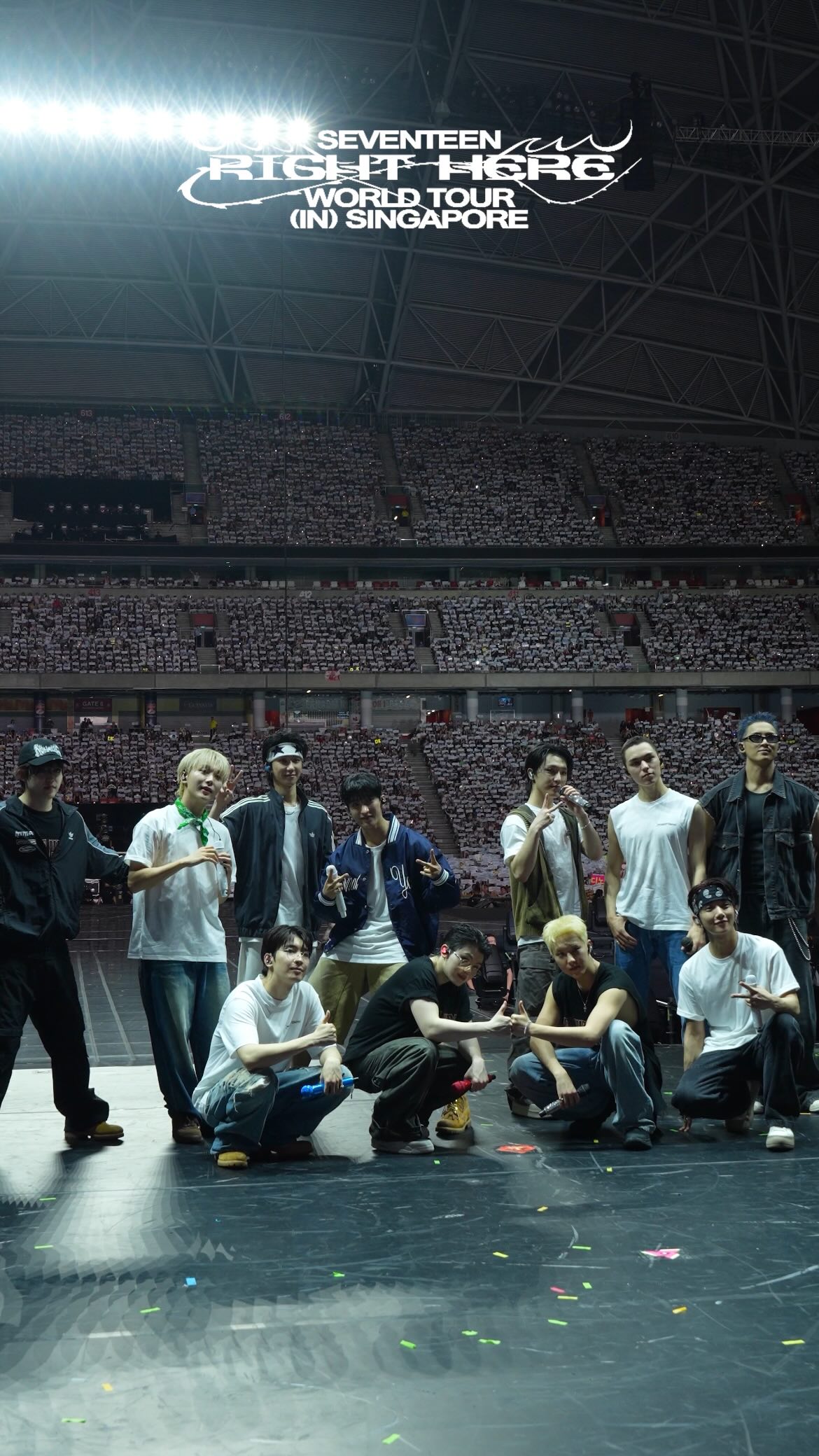 SEVENTEEN [RIGHT HERE] WORLD TOUR IN SINGAPORE ❤️‍🔥 #SEVENTEEN