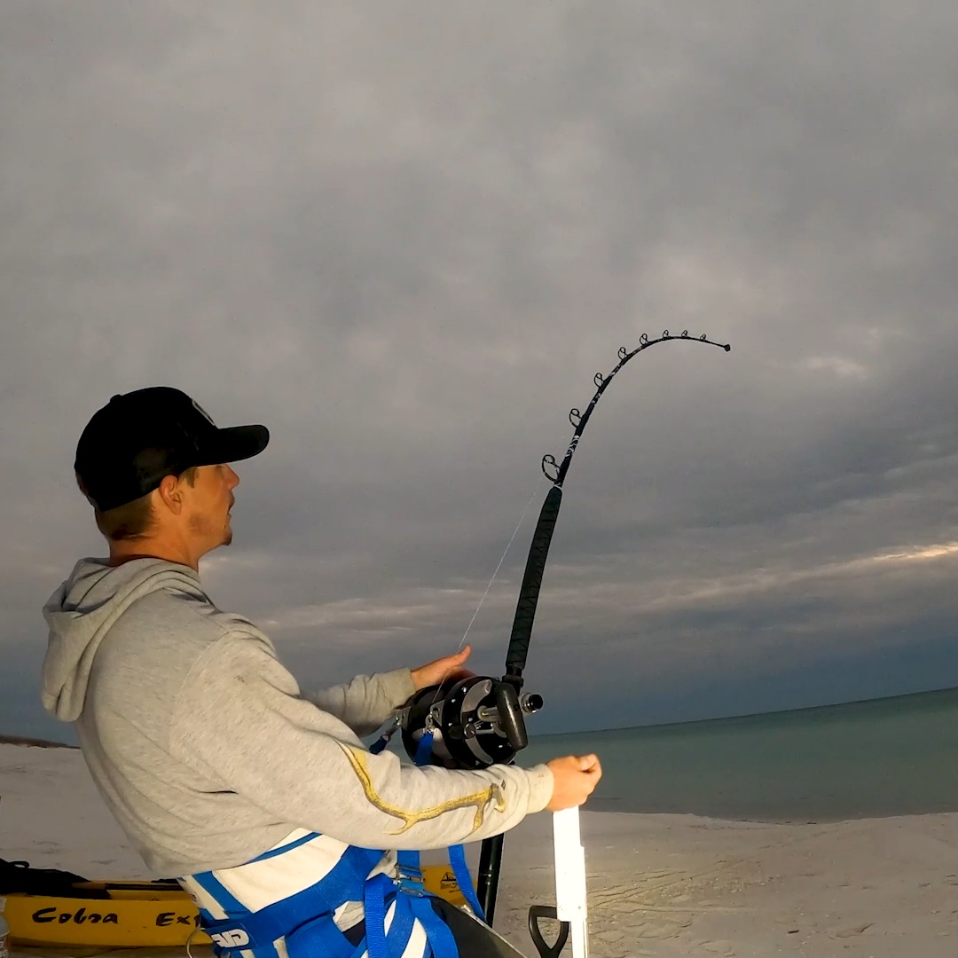 beach shark fishing rod and reel Burning Trolling Saltwater Level Wind Reels, Drag Reels Boat Ocean Fishing for Sea Bass Grouper Salmon-SHA40 : Sports & Outdoors Okuma LBS Land Based Shark Rods Built for the Sand Shark Fishing Tips - How
