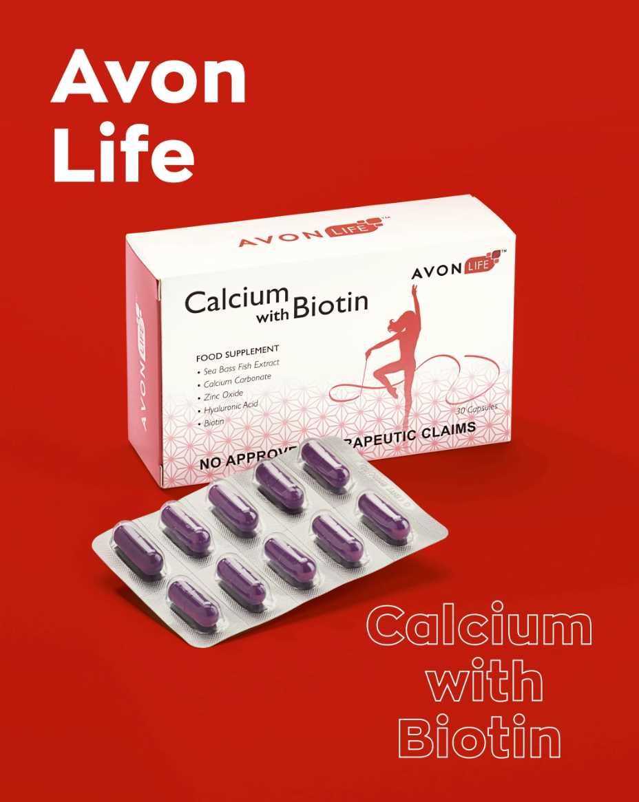 Have you achieved your health goals for this year? Meet the NEWEST PRODUCT from #AvonLife: Calcium with Biotin Food Supplement. 💪🏾💪🏾, Get ✅ stronger bones and ✅ nourished skin, hair and nails which 