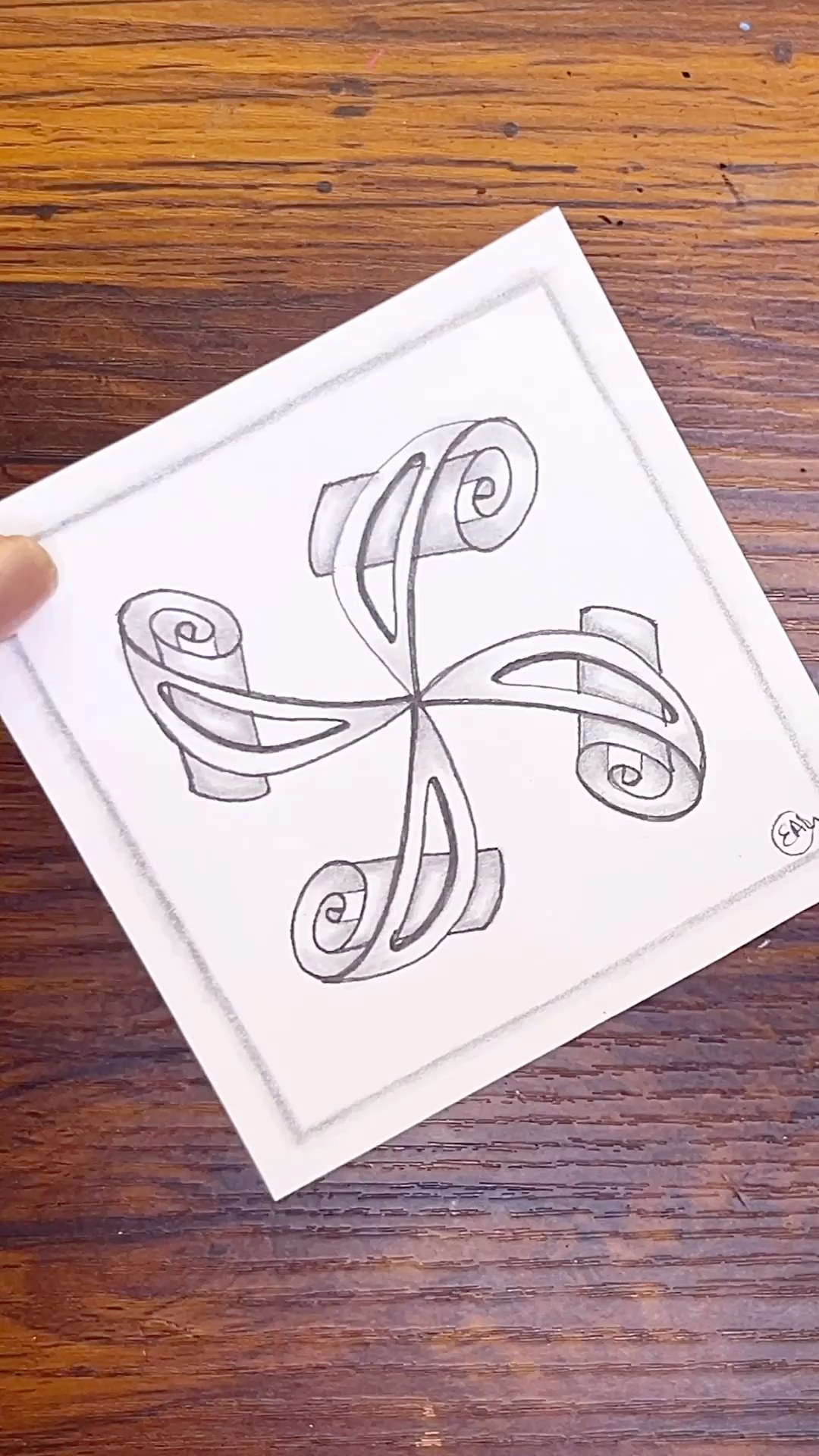 Amazing And Creative WYFORE Tangle Pattern | Drawing Tutorial For ...