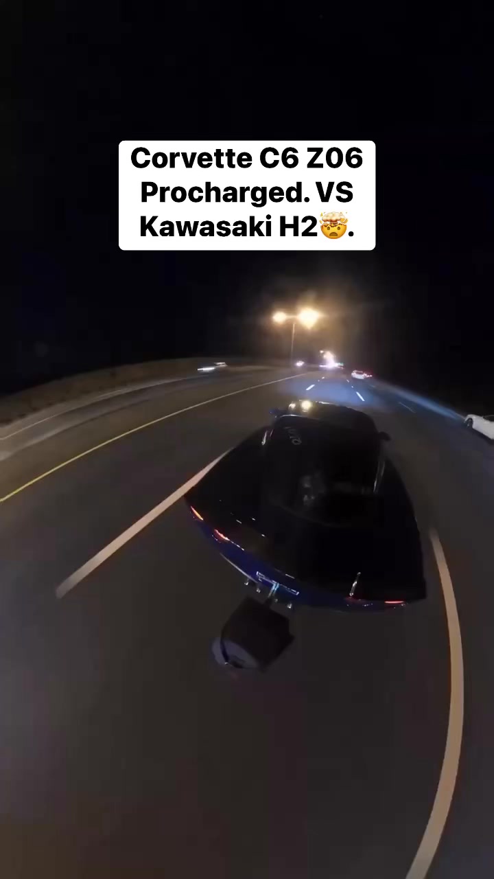 Corvette C6 Z06 Procharged. VS Kawasaki H2🤯. #FacebookReelsContest # ...