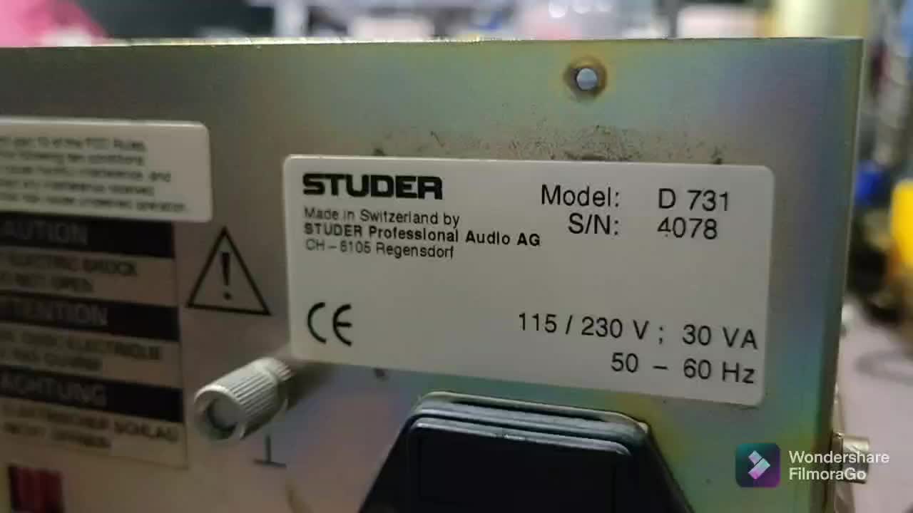 Studer D730 Mk2, D731 and D732 broadcasting CD players