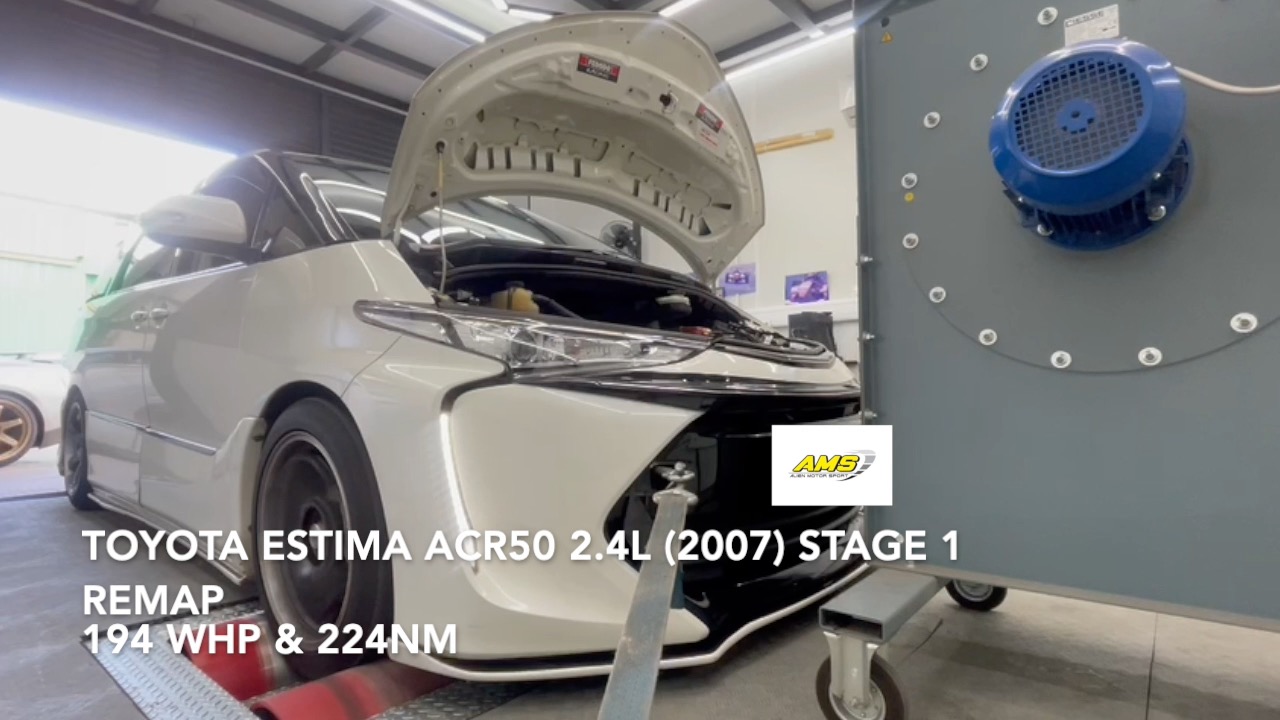 Toyota Estima Acr50 2.4L (2007) Stage 1 Remap ☑️編程前測試: 151匹輪上馬力& 178牛頓米 ...