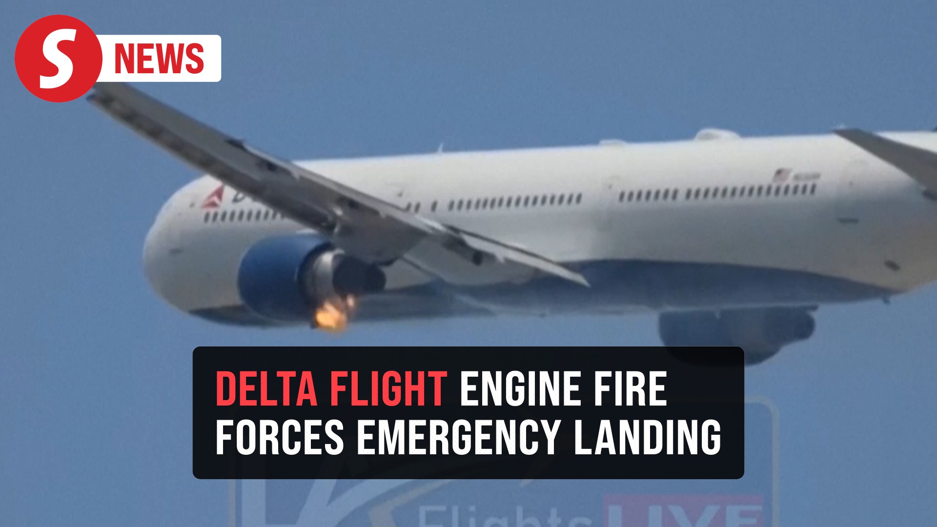 A Delta Airlines aircraft engine caught fire during take-off from Los ...