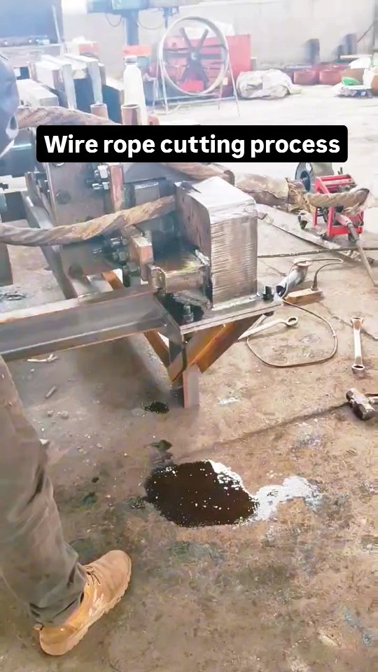 Wire rope cutting involves the process of severing wire rope, which is ...