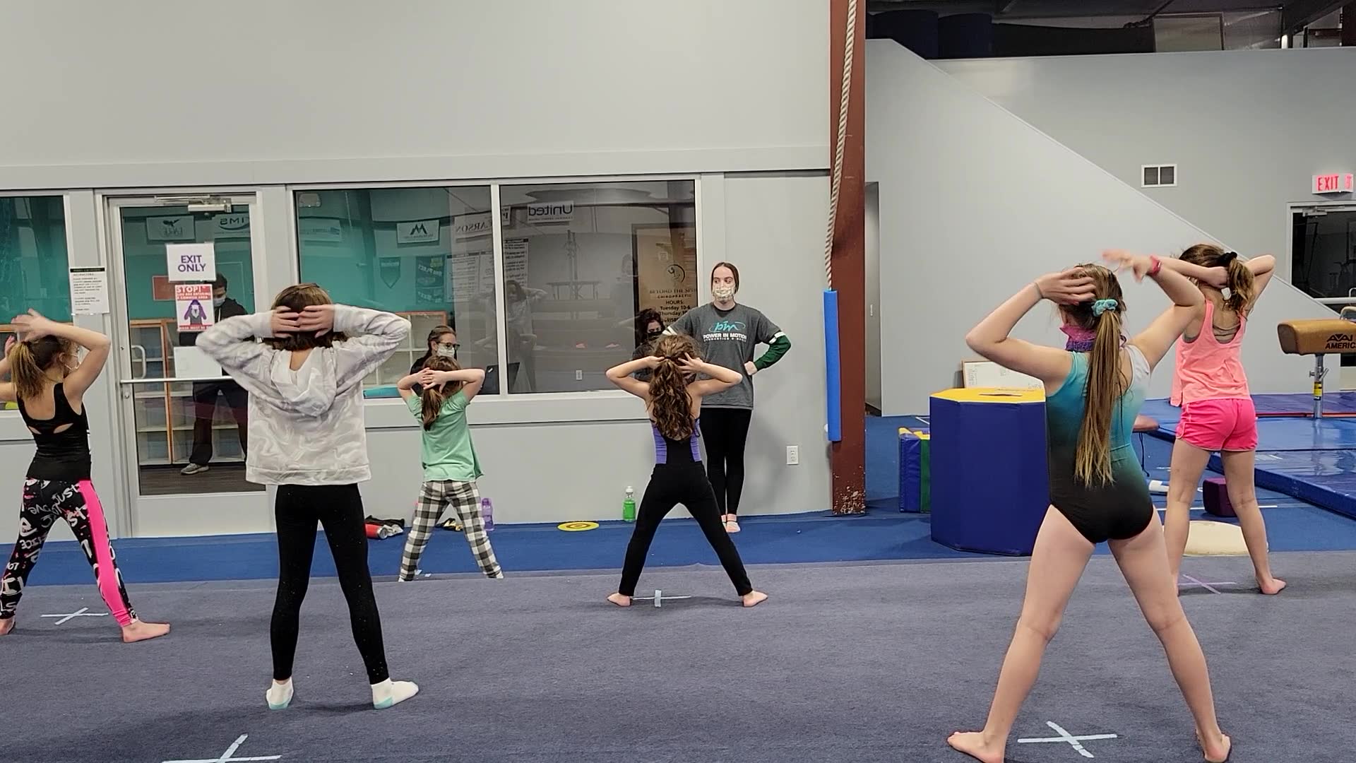 Our Cheernastics class tonight is working hard and getting it done!! If ...