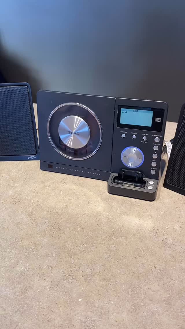 ✨Vibing! Lot #129 🎶 TEAC MC-DX32i Micro Hi-Fi System CD Player