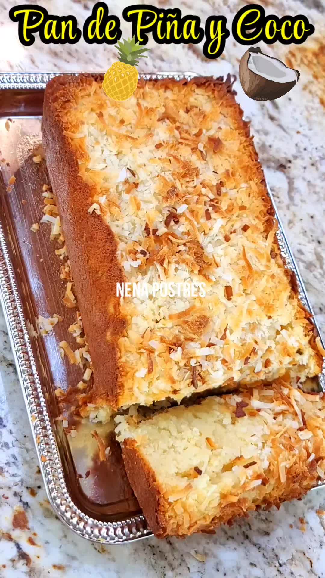 Pan de Piña y Coco 🍞🍍🥥 #Pineapple #coconut | By Nena Postres
