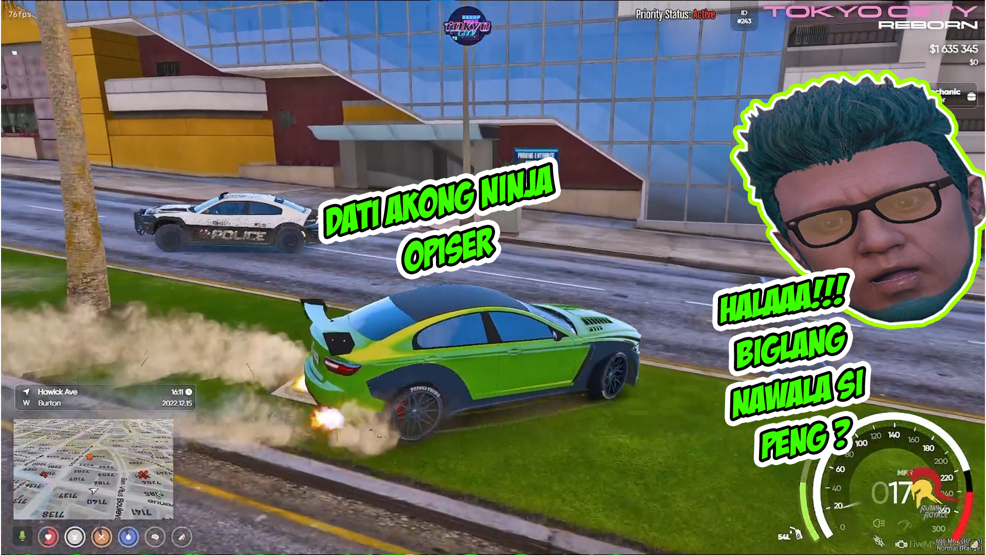 Dating akong Ninja opiser | GTA 5 CAR CHASE | Dating akong Ninja opiser