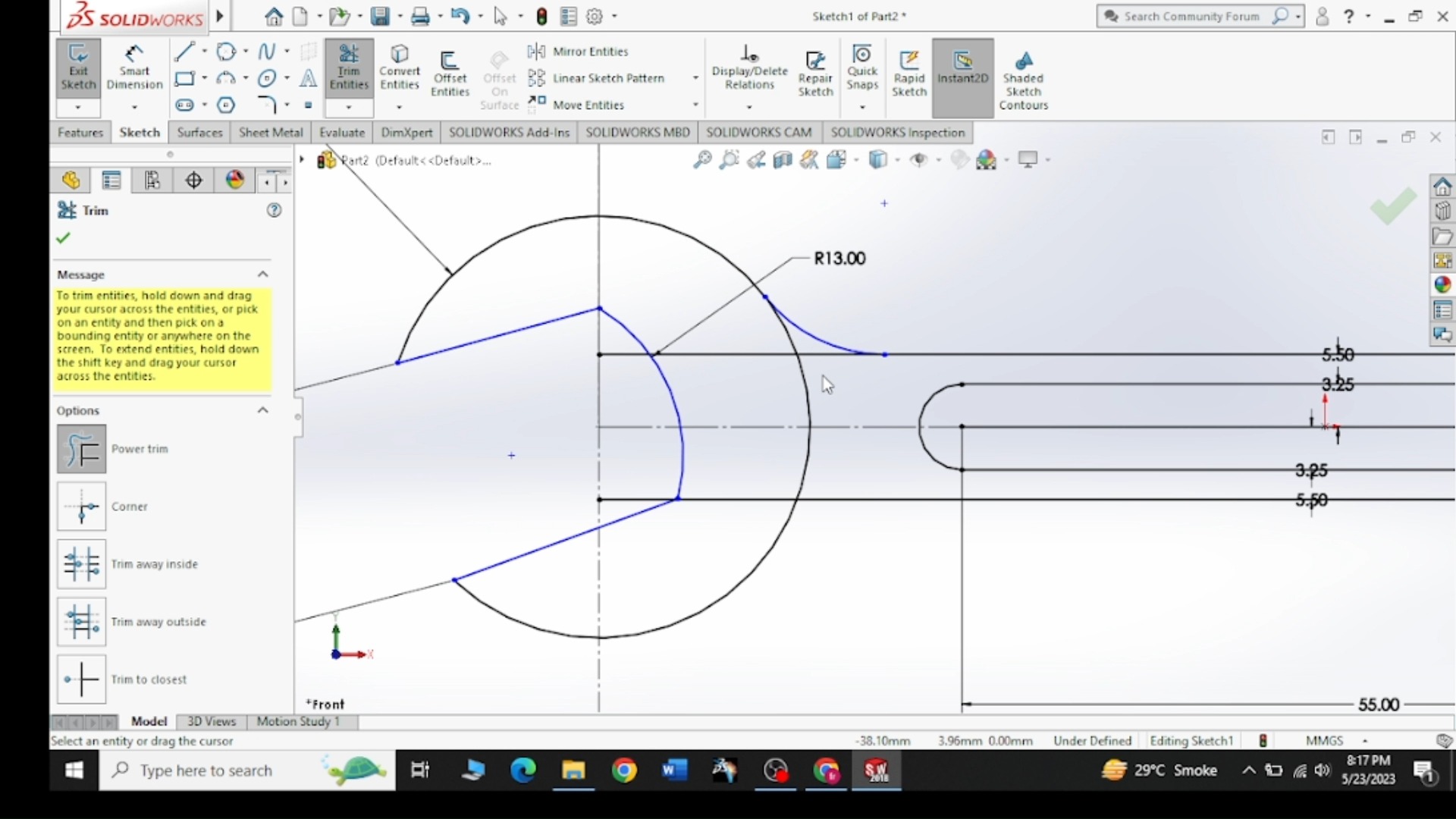 Robot drawing in 2d with SolidWorks | SolidWorks 2018 | Beginner to ...