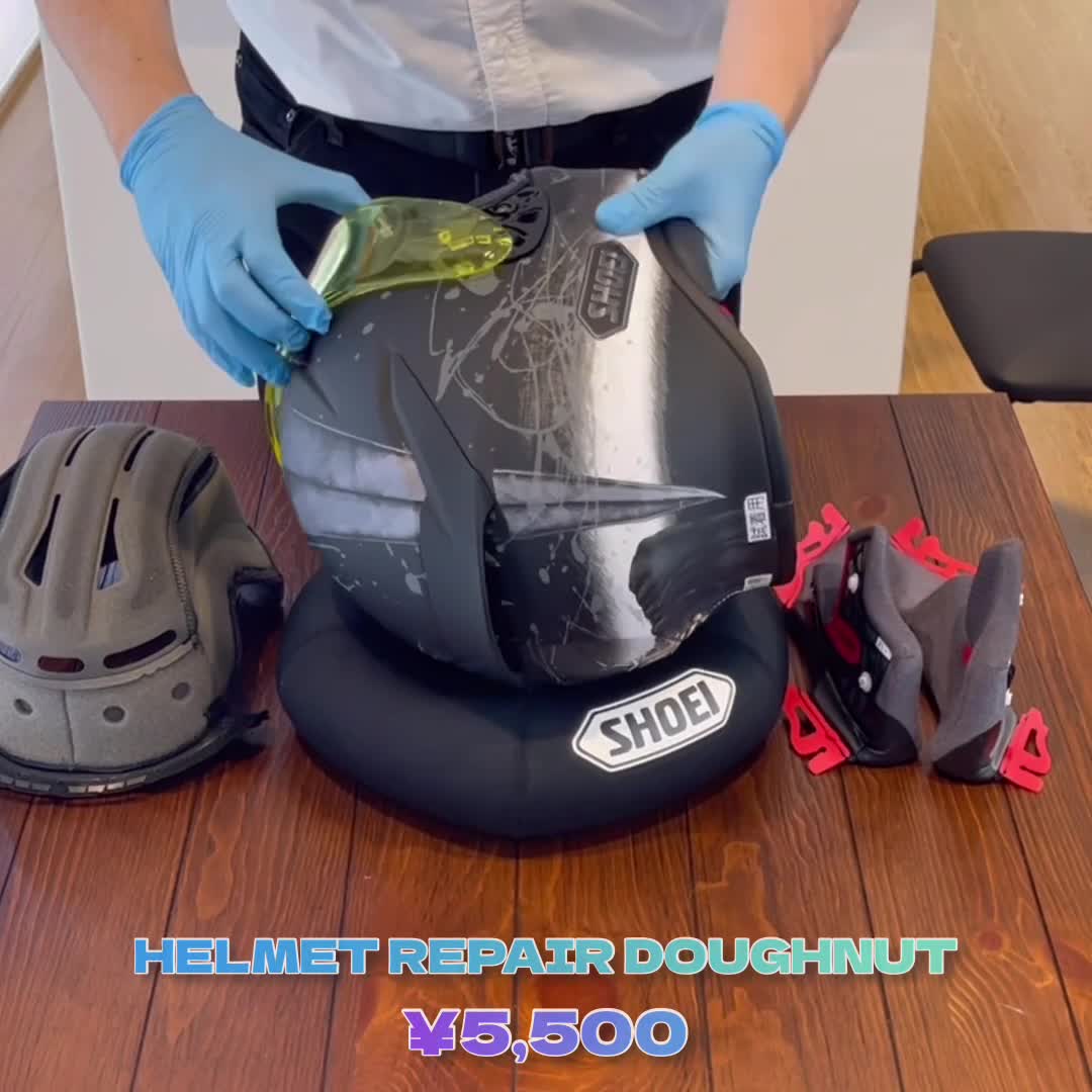 新製品入荷のご案内です。 ヘルメットリペアドーナツです！ ヘルメット