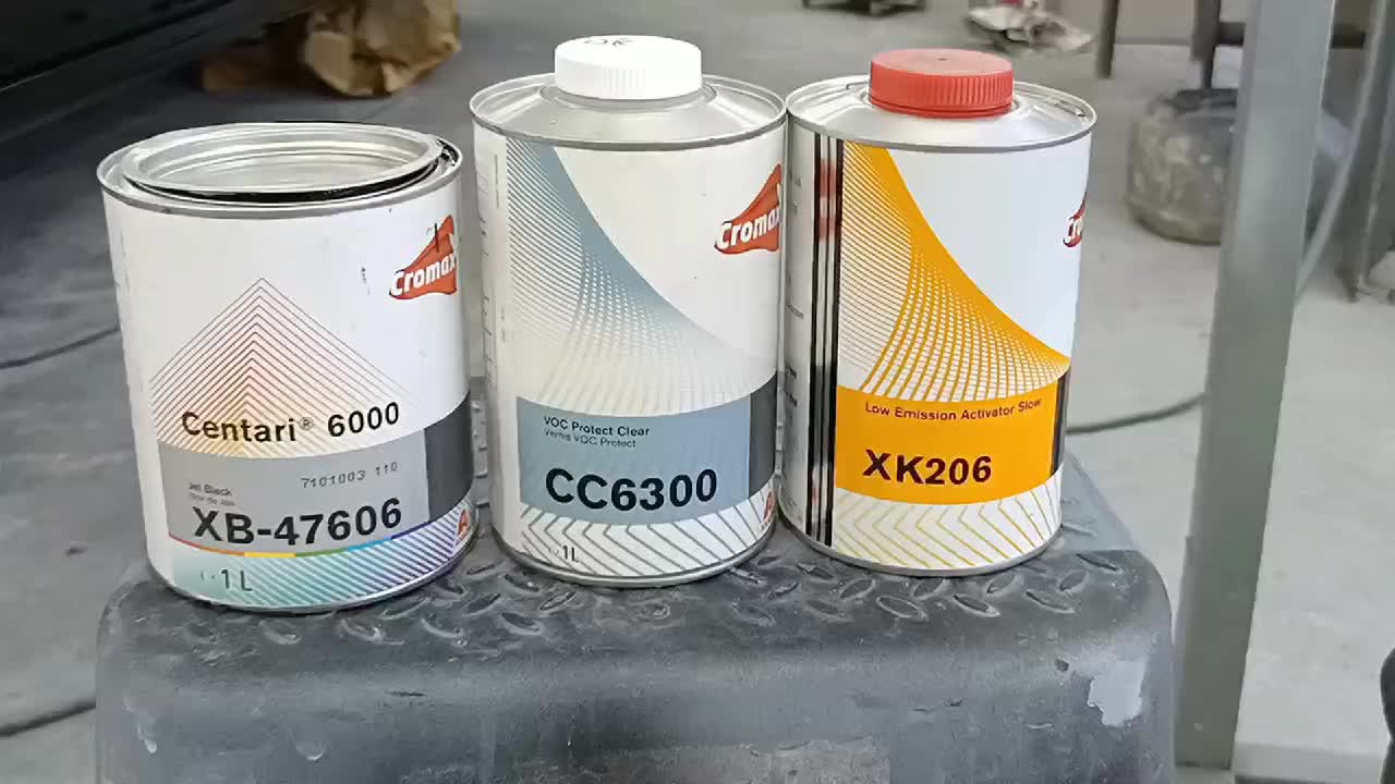 Full set Cromax Product XB-47606 Super Black VOC Protect Clear
