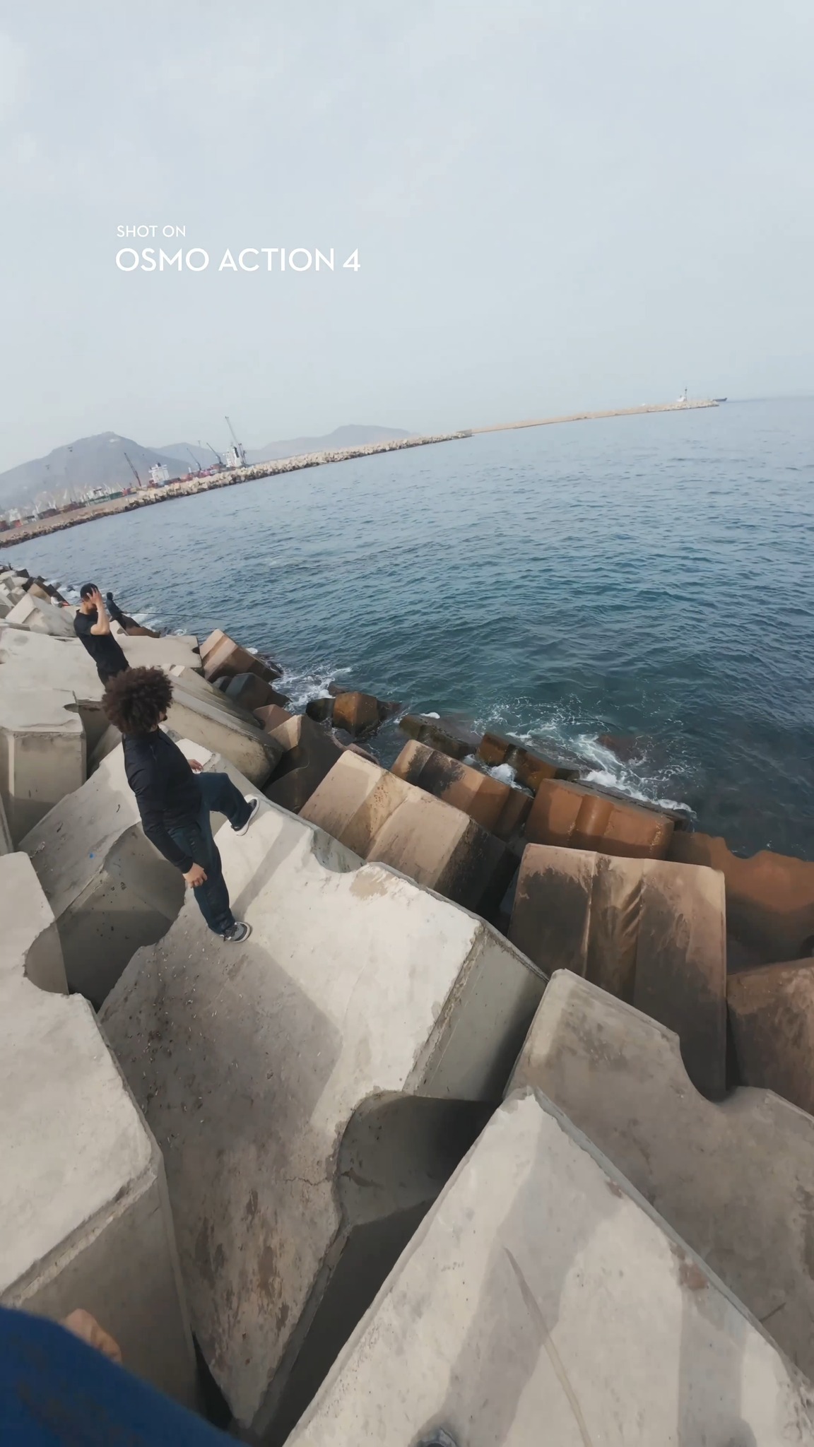 Running, jumping, and flipping through rugged coastal rocks. 🏃‍♂️🌊 ...