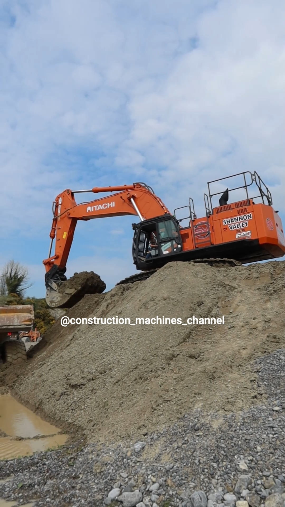 New Hitachi ZX670LC after being delivered to Quinn Quarries in