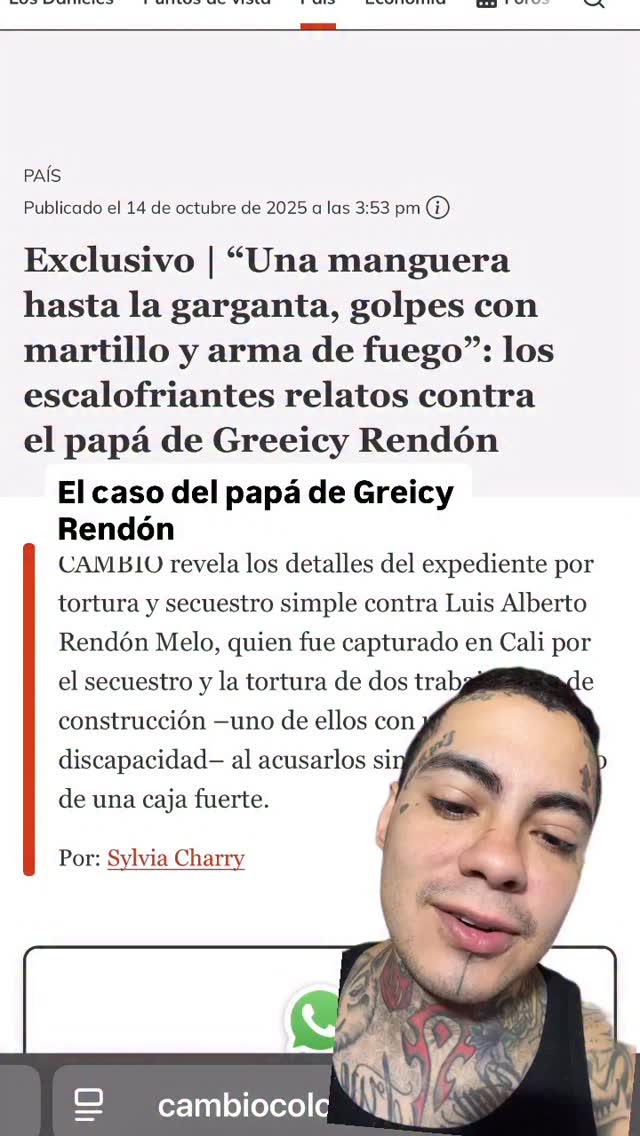 El caso del papá de Greicy Rendón, ¿Que opinan? | Nicolas Arrieta ...