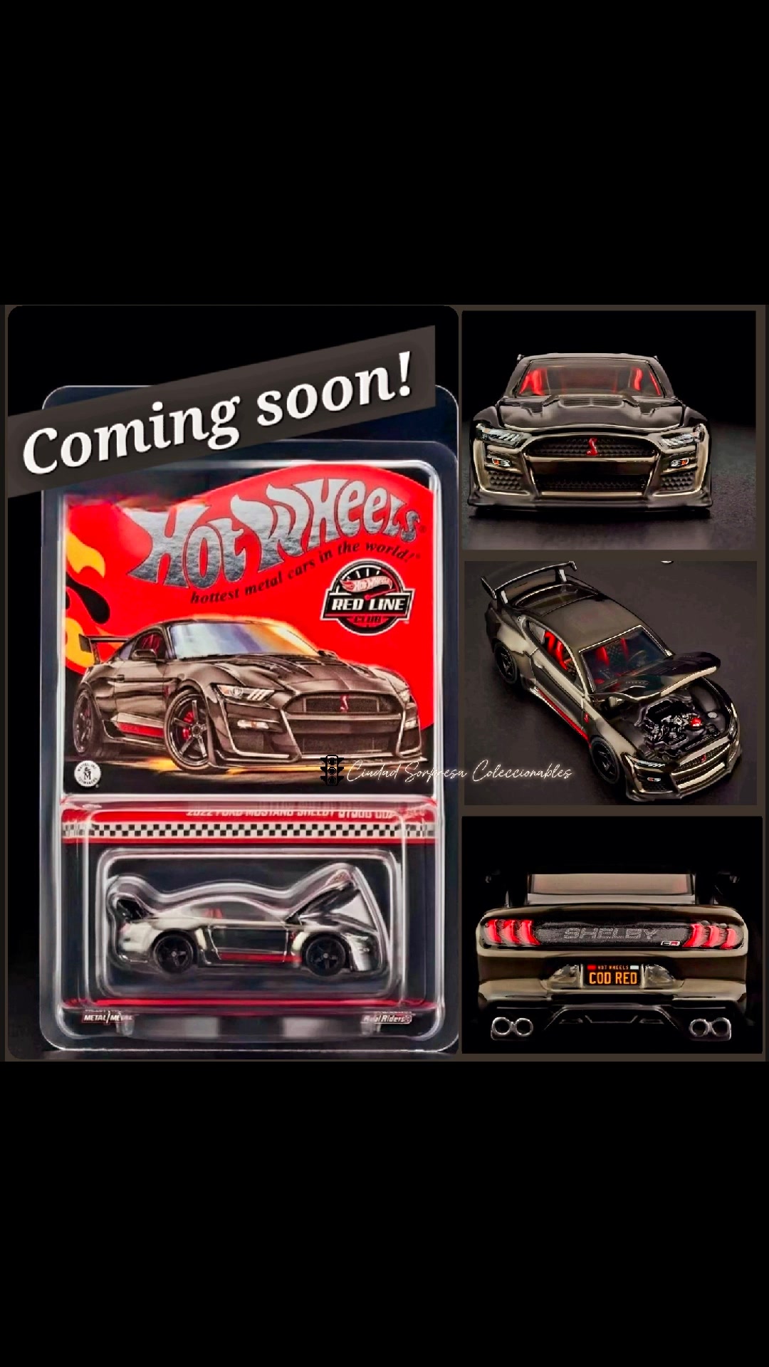 Hot Wheels RLC 2022 Ford Mustang Shelby GT500 Code Red #hotwheels