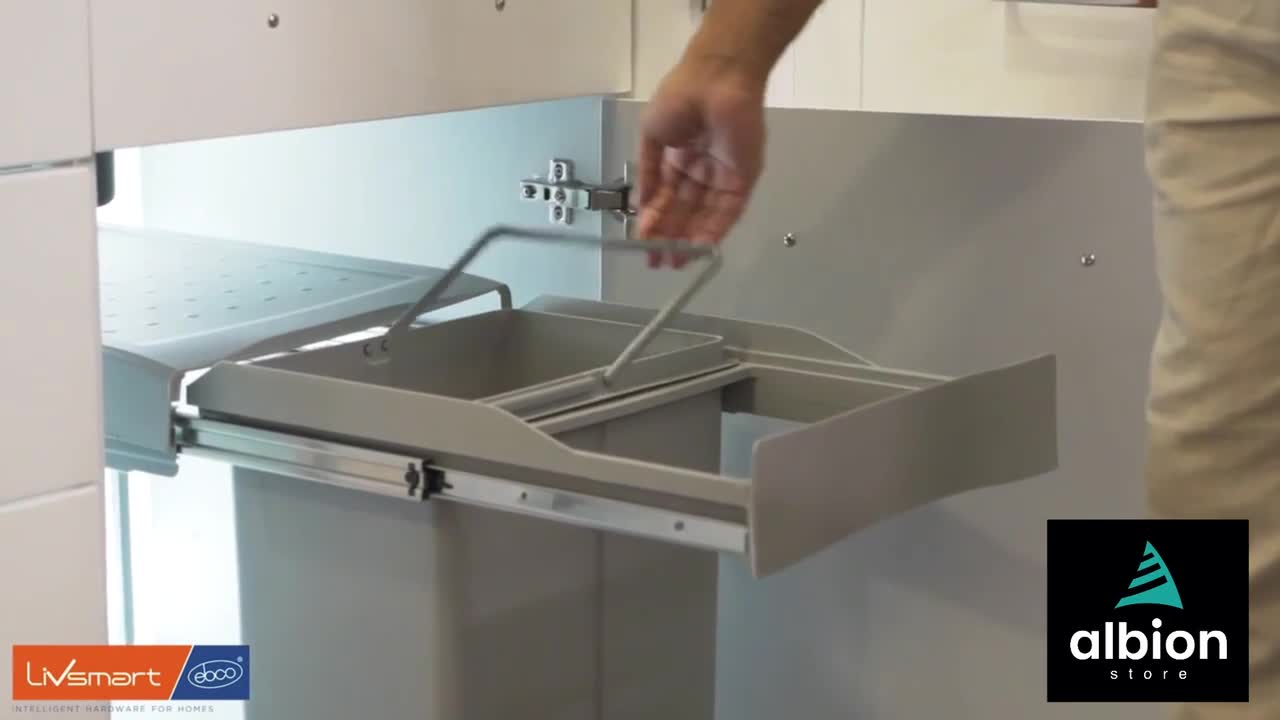 The Ebco pull-out Waste Bin is attractively built with two pull-out ...